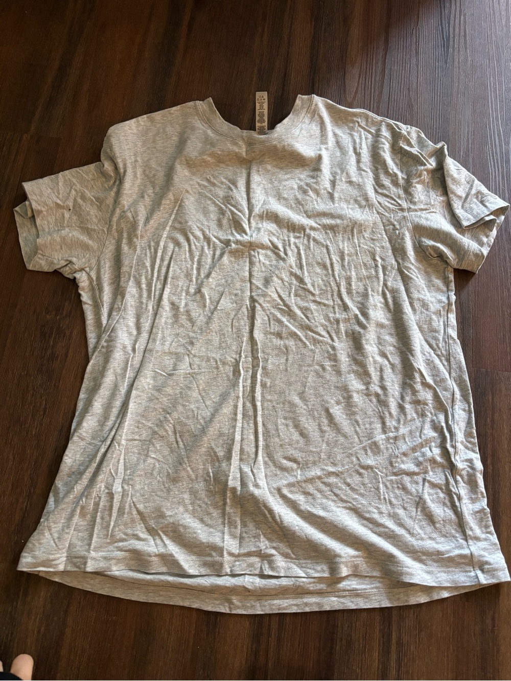 SKIMS Short Sleeve Crew Tee - Light Gray